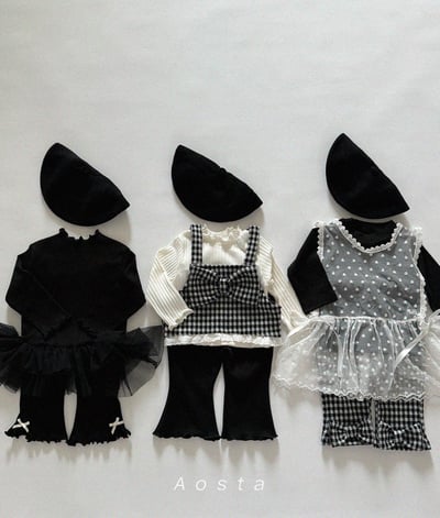 AOSTA12｜(6m-5y) 小花蕾絲背心5