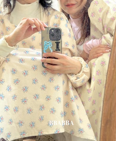 BBABBA15｜(60cm-120cm-mom)  2色田園碎花洋裝11