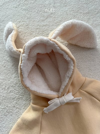 Nutt09｜(3m-16m) 小兔刷毛連身包屁衣4