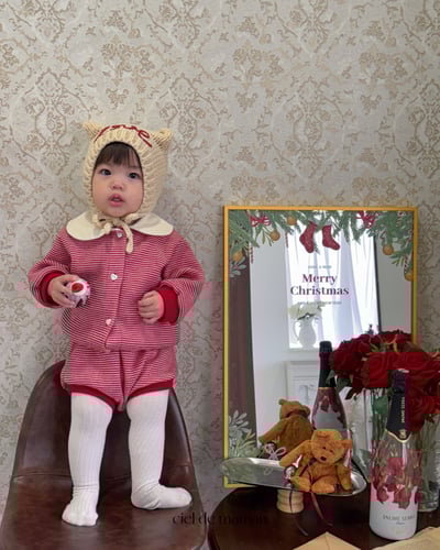 Cieldemaman19｜(6M~24M)  2款線條熊兔針織套裝15