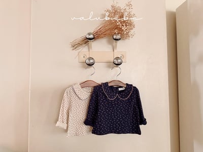 Valubebe46｜(65-90) 翻領碎花上衣12