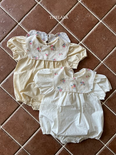 thelala56｜ (0m-18m) 玫瑰翻領包屁衣5