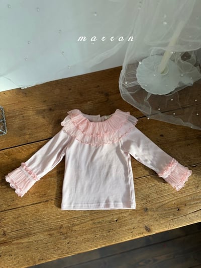 Marron08｜(1y-6y) 層次花瓣領袖上衣9