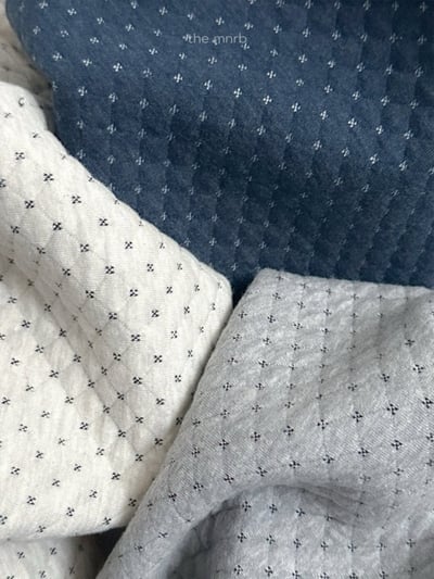 MiniRobe50｜(70-110) 菱格紋雙口袋開襟外套5