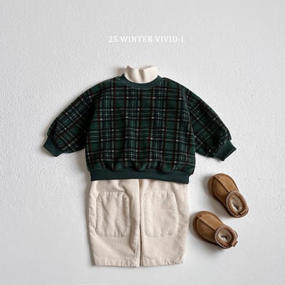 vivid61｜(78cm-125cm) 磨毛格紋上衣6