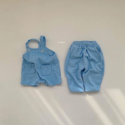 Fondue 21｜(65cm-75cm)  素色絨毛吊帶褲11