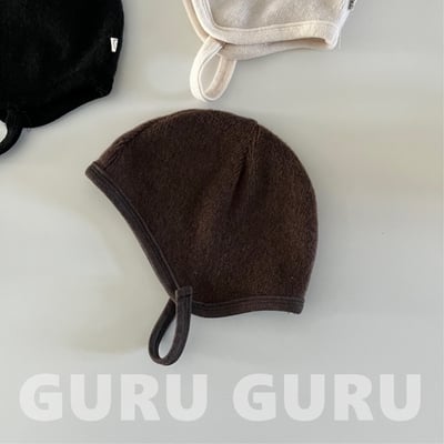 GURU GURU06｜(6m-24m) 4色磨毛綁帶帽5