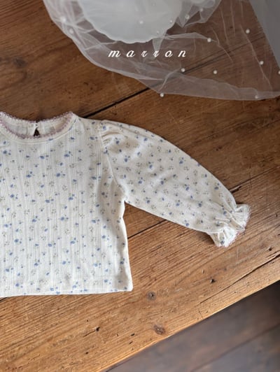 Marron06｜(1y-6y) 公主袖滾邊上衣10