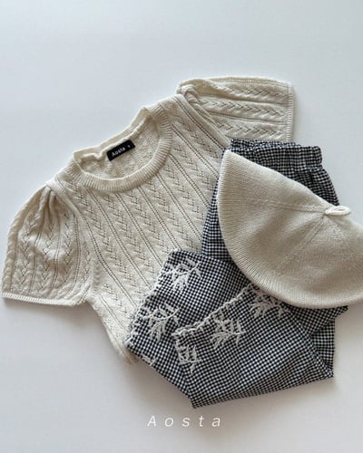 AOSTA32｜(1y-5y) 3款針織鏤空紋上衣22