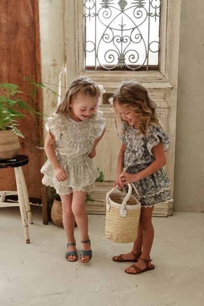 FLO09｜(75-140) 花朵蕾絲蛋糕裙13