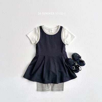 vivid84｜(78cm-125cm) 3款簡約素色條紋打底褲(2入)14