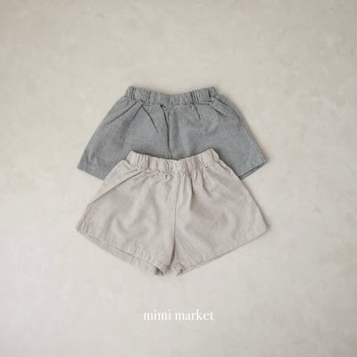 mimi market09 (75-90cm)  格子簡約短褲2