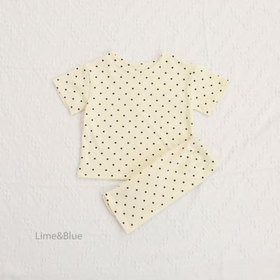 LIME&BLUE29｜(80-118cm MOM-DAD)  明星波點親子套裝8