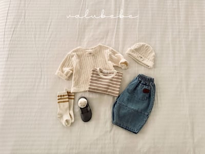 Valubebe77｜(65-90) 牛仔錐形褲11