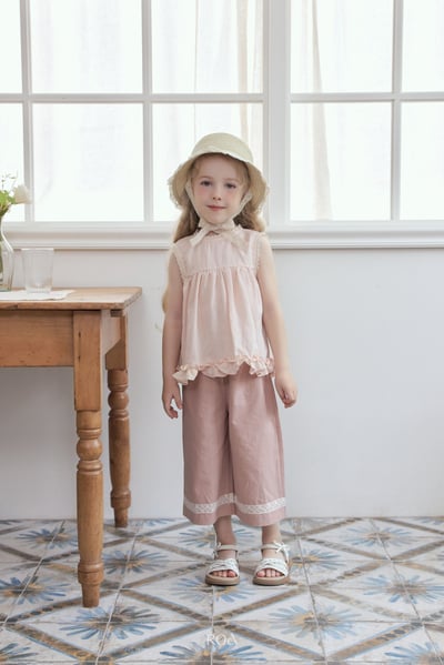 ROA18｜(6m-18m) 2色蕾絲滾邊荷葉擺背心13