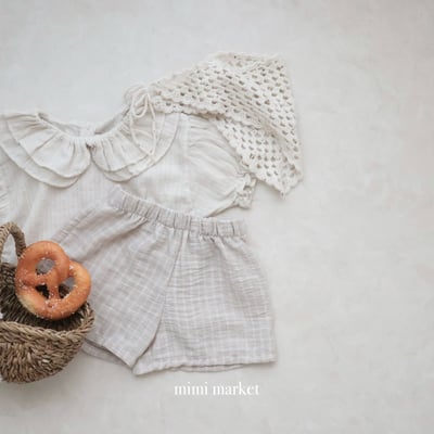 mimi market31 (75-90cm)  休閒格紋短褲7