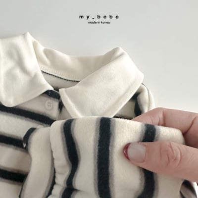 my_bebe03｜(-12m-7y) 有領條紋上衣6