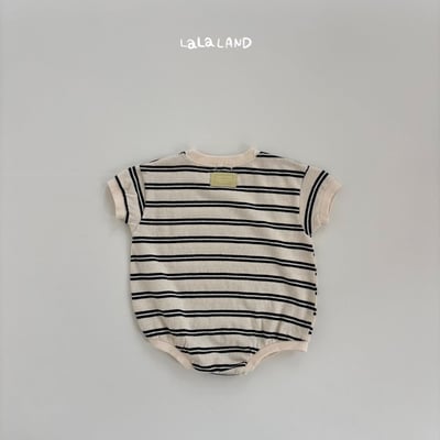 lala land25｜(3m-18m) 2色條紋包屁衣21