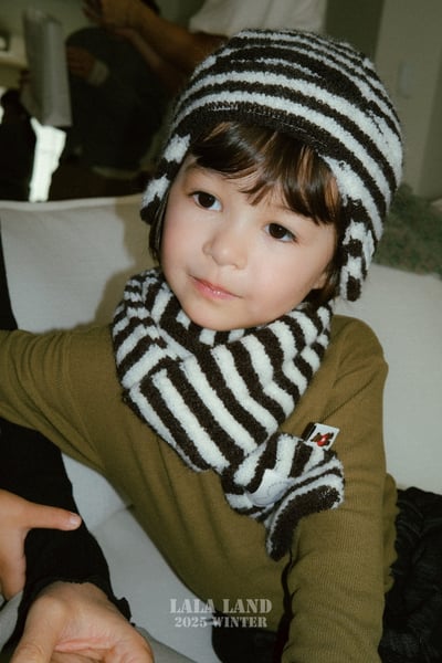 lala land47｜(free) 2色條紋保暖圍巾21