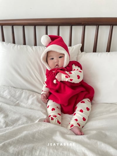 JEAYA02｜(3m-12m) 4色聖誕系列包屁衣含帽子22