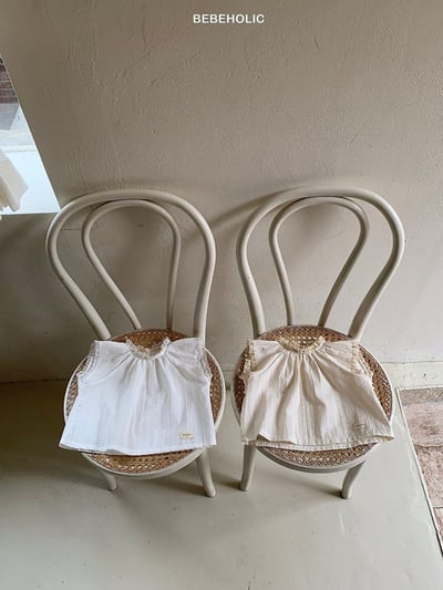 Bebe holic33｜(3m-18m) 蕾絲圓領邊上衣4