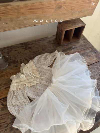 Marron13｜(1y-6y) 層次蕾絲花邊襯衫13