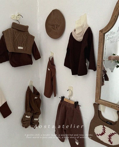 AOSTA24｜(6m-5y) 層次設計羅紋上衣25