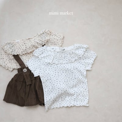 mimi market12 (75-90cm)  碎花荷葉邊上衣7