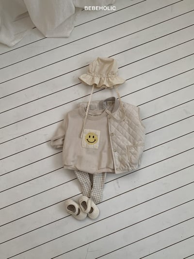 Bebe holic59｜(3m-18m) 微笑印花包屁衣14