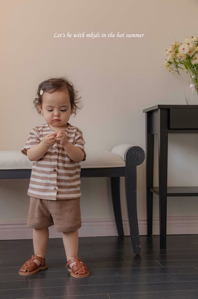 M-KIDS21｜(65-115cm) 條紋小標套裝10