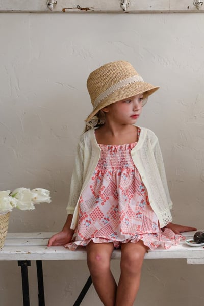 FLO22｜(75-140) 碎花細肩娃娃衣6