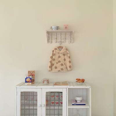 Fondue 20｜(75cm-110cm)  花花絨毛連帽上衣6