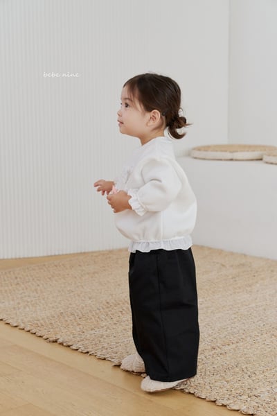 bebe nine25 (65cm-115cm) 2色無印棉質寬褲8