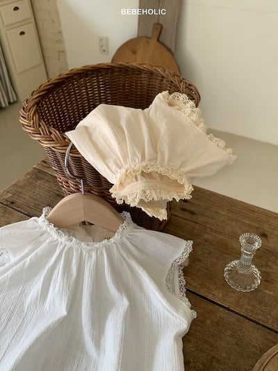 Bebe holic33｜(3m-18m) 蕾絲圓領邊上衣6