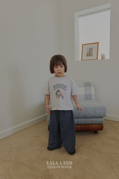 lala land67｜(75-120cm) 2色條紋九分長褲7
