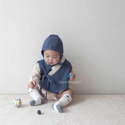 LEMONADE24｜(55cm-85cm) 2色韓服套裝含帽子12