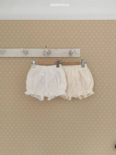 Bebe holic12｜(3m-18m) 蝴蝶結鬆緊褲3