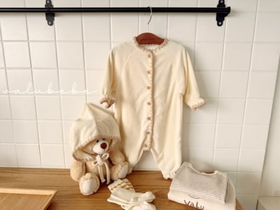 Valubebe36｜(65-80) 滾邊縮口連身衣13