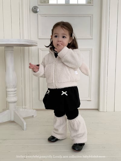 JE 422｜(80-110cm)  黑素色打底褲（含襪套）9