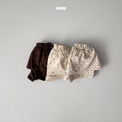 onu 18｜(70cm-115cm) 燈芯絨碎花褲裙1