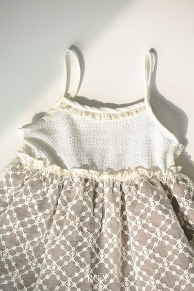 ROA12｜(6m-18m) 2色浪漫蕾絲無袖洋裝7