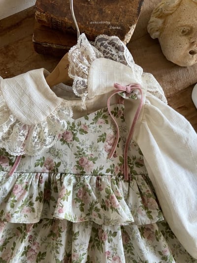 Anne Shirley12｜(1y-5y) 1色春日碎花綁帶洋裝9