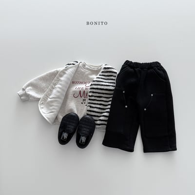 Bonito31｜(75cm-125cm) 英字印花休閒上衣10