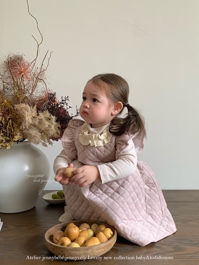 JE417｜(66cm-110cm) 夾棉背心連身裙/包屁衣/高領上衣6