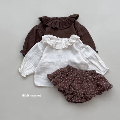 mimi market19 (65-85cm)  荷葉領上衣3