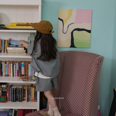 BEAN29｜(84-120cm) 立領字母休閒上衣12