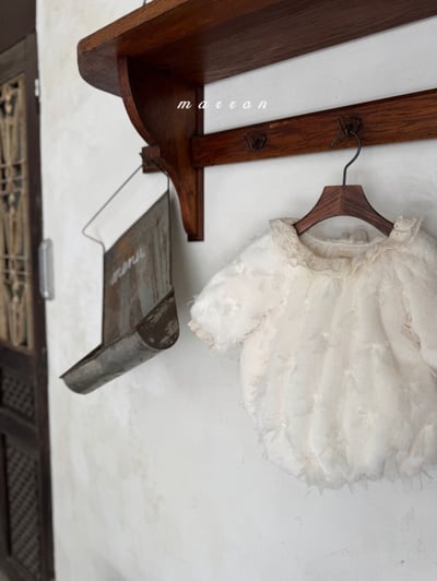 Marron 50｜(3m-18m) 蝴蝶結緞帶刷毛包屁衣6