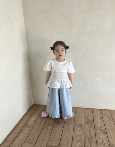 Azalea14｜(78-118cm) 荷葉邊寬腿長褲14