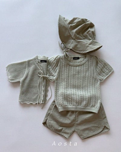 AOSTA33｜(6m-5y) 3款綁帶針織開衫外套15