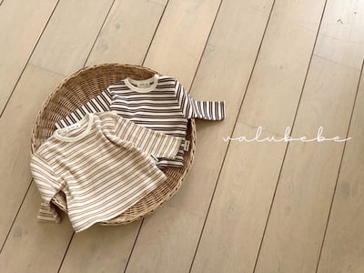 Valubebe29｜(65-90) 條紋上衣1